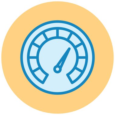 Hız göstergesi. Web simgesi basit illüstrasyon