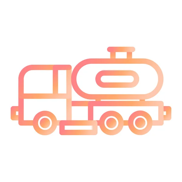 Tankwagen Web Icoon Eenvoudige Illustratie — Stockvector