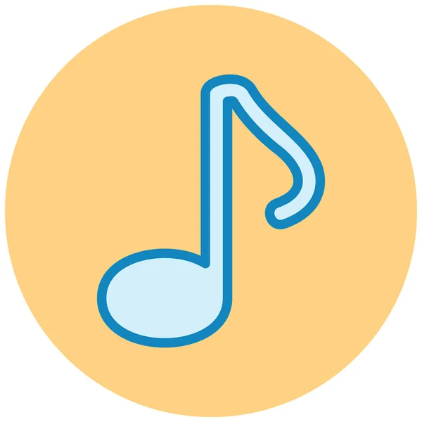 Music Note Simple Illustration — Stock Vector