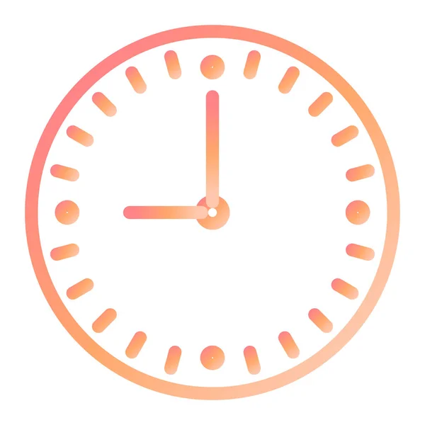 Horloge Icône Web Illustration Simple — Image vectorielle