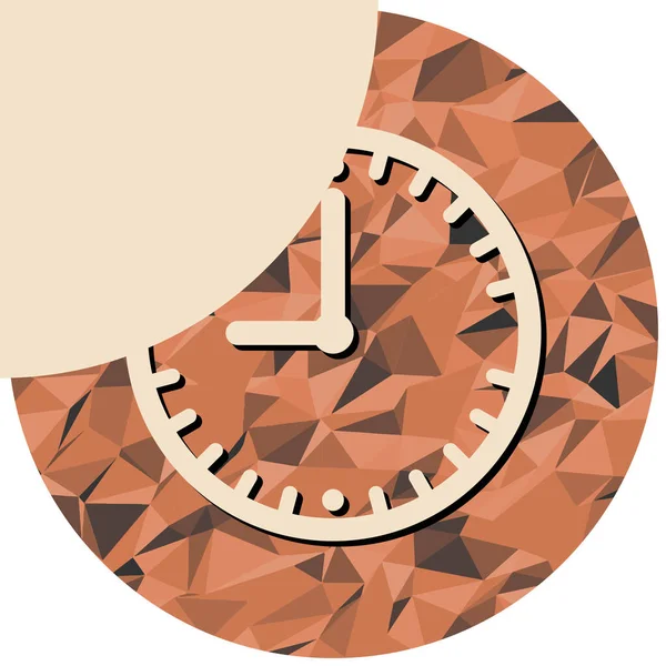 Saat simgesi. Web tasarımı için zaman vektör simgelerinin düz çizimi