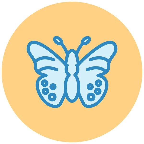 Метелик Веб Іконка Проста Ілюстрація — стоковий вектор