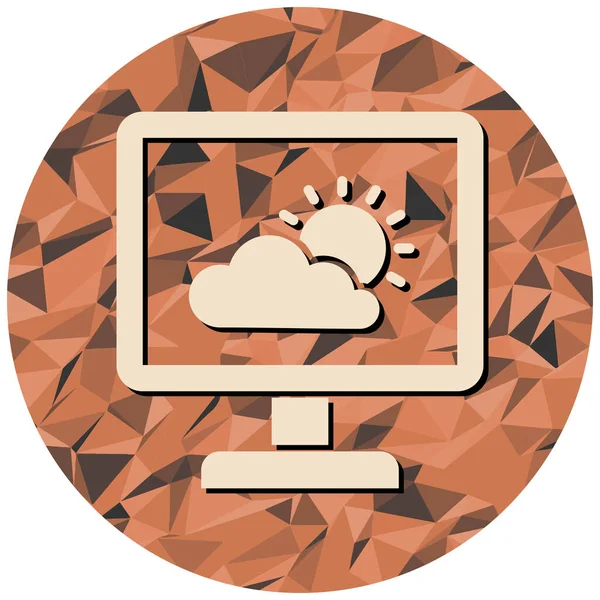 Bulut. Web simgesi basit illüstrasyon