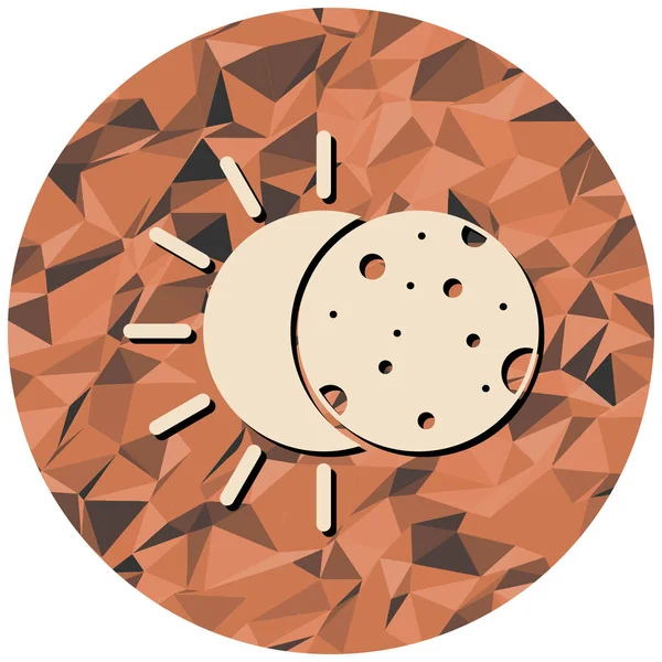 Ay. Web simgesi basit illüstrasyon