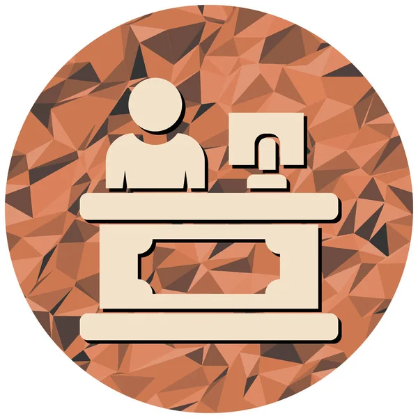 Masa. Web simgesi basit illüstrasyon