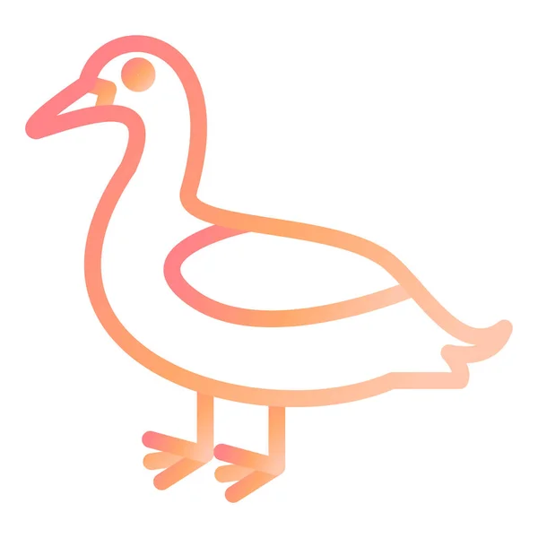 Desenho Animado Ilustração Vetorial Pato —  Vetores de Stock