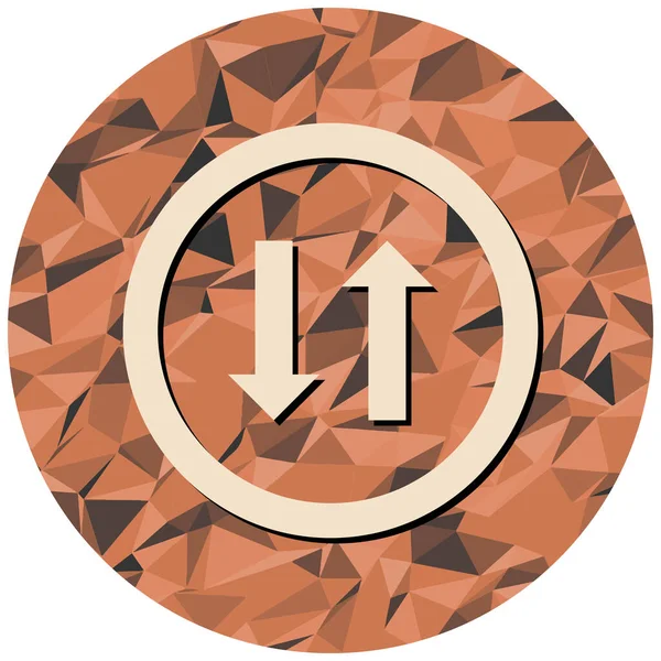 Yol işareti simgesinin vektör illüstrasyonu