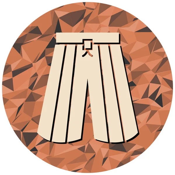 Moda şortu ikonu. vektör illüstrasyonu