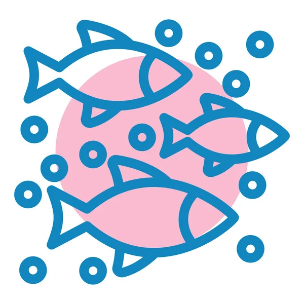 Balık. Web simgesi basit illüstrasyon