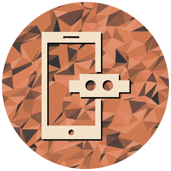 Simge tasarımlı cep telefonu, vektör illüstrasyonu 10 eps grafik.