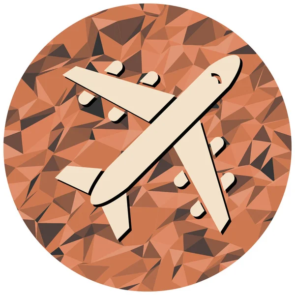 Uçak ikonu. Web tasarımı için düzlem vektör simgelerinin düz çizimi