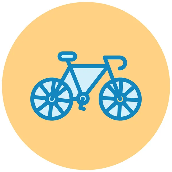 Bicicleta Icono Web Ilustración Simple — Archivo Imágenes Vectoriales