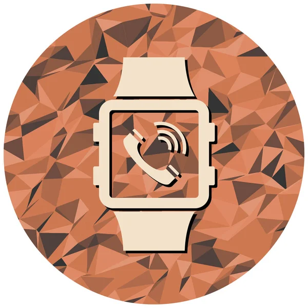 Beyaz arkaplanda akıllı saat simgesi