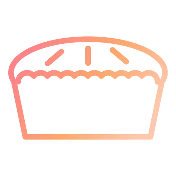 Pastel Icono Moderno Vector Ilustración — Archivo Imágenes Vectoriales