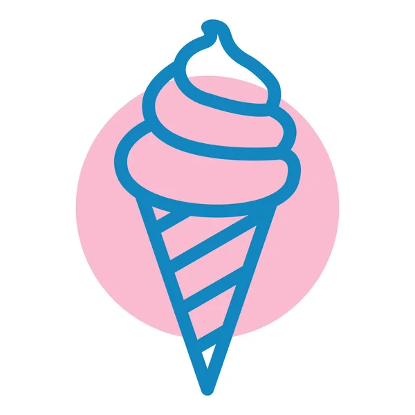 Dondurma Web Simgesi — Stok Vektör