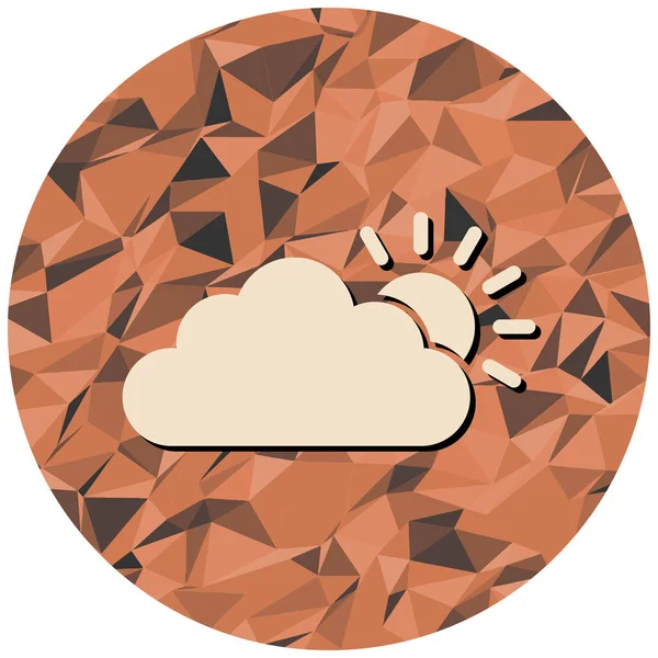 Nube Icono Web Diseño Simple — Vector de stock