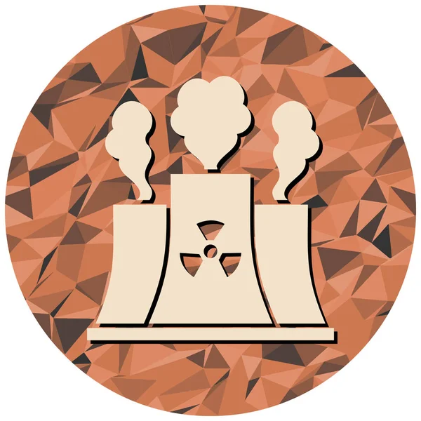 Bir nükleer simgenin vektör illüstrasyonu