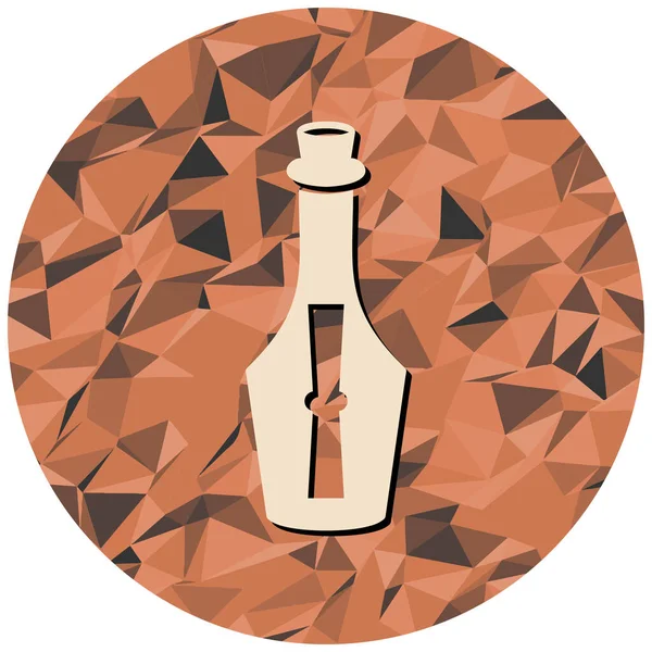 Şarap şişesi ikonu. Web tasarımı için bira cam vektör simgelerinin düz çizimi