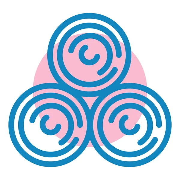 Tek izole edilmiş su ikonunun vektör illüstrasyonu