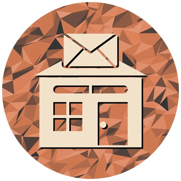 Vector Illustration Flat Design Mailbox — Stok Vektör