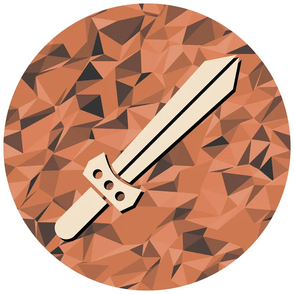 Modern kılıç simgesinin vektör çizimi