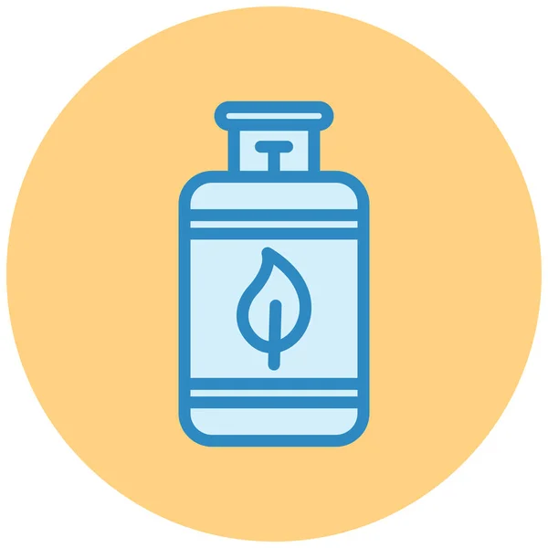 Gas Burner Simple Illustration — Stock Vector