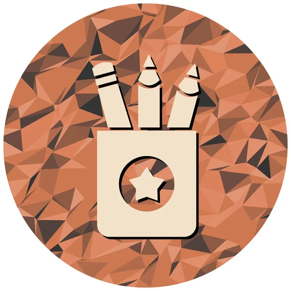 Kalem. Web simgesi basit illüstrasyon