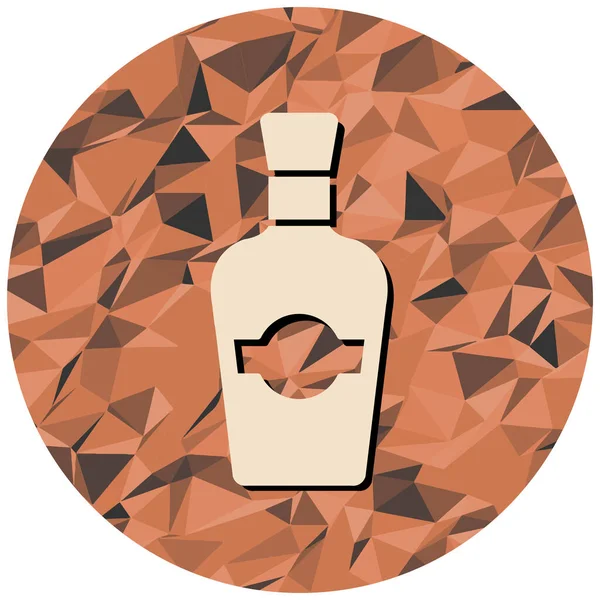 Bir şişe şarabın vektör çizimi