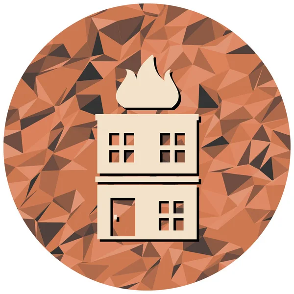 Bir ev simgesinin vektör illüstrasyonu