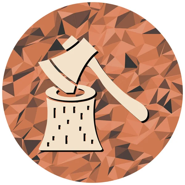 Balta simgesi, vektör illüstrasyonu basit tasarım