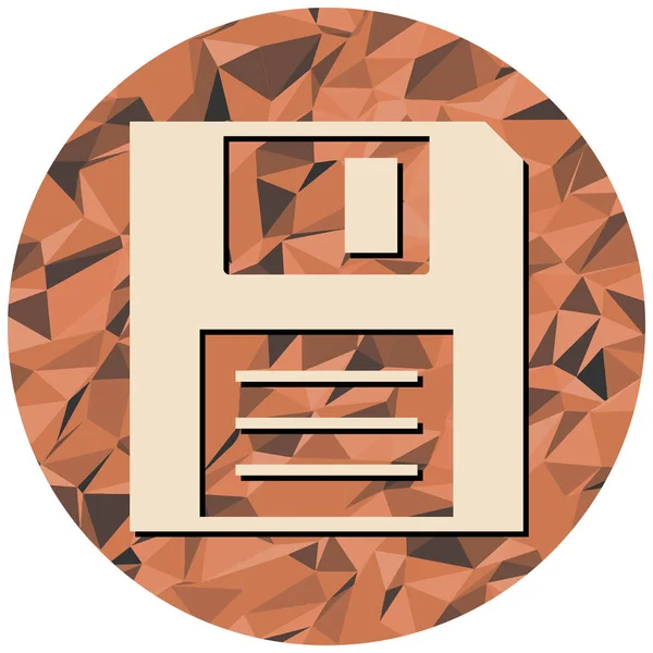 Tek bir simgenin vektör illüstrasyonu