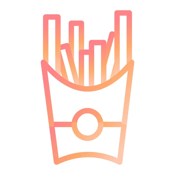 Fries Modern Icon Vector Illustration — Stock Vector