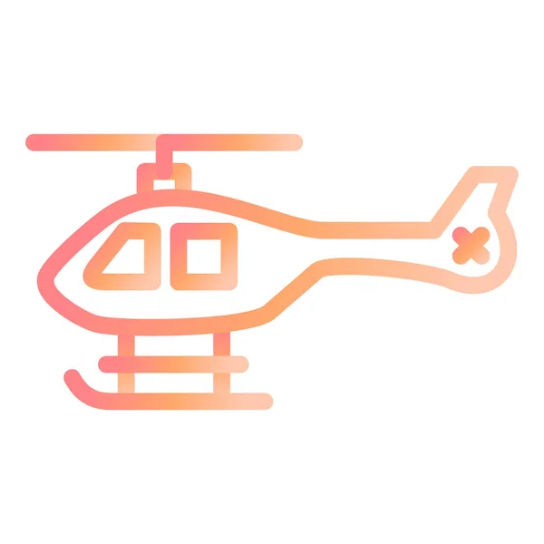 Helicopter Modern Icon Vector Illustration — Vettoriale Stock