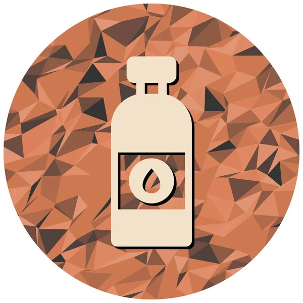 Bir şişe simgesinin vektör illüstrasyonu