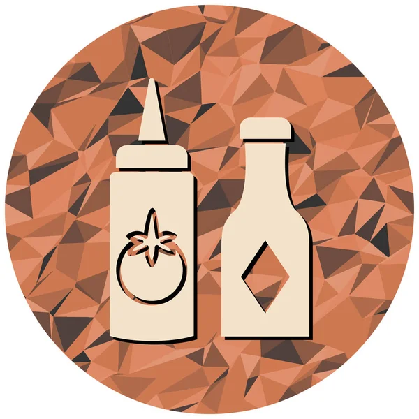 Bir şişe şarabın vektör çizimi