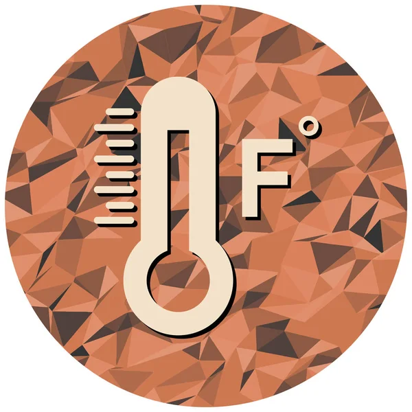 Termometre simgesi. Web için düz ısı vektör simgeleri