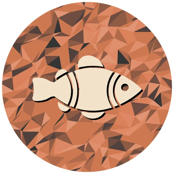 Balık. Web simgesi basit tasarım