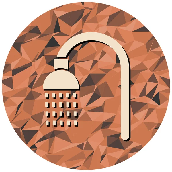 Shower Vector Flat Icon Background — Image vectorielle