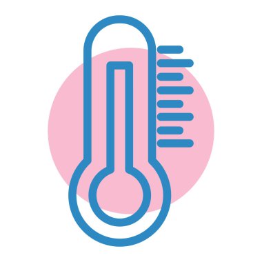 Termometre. Web simgesi basit tasarım