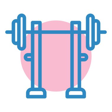 fitness ve jimnastik vektörü simgesi