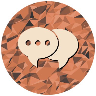 Bir sohbet simgesinin vektör illüstrasyonu