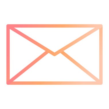 Mesaj var. Web simgesi basit illüstrasyon 