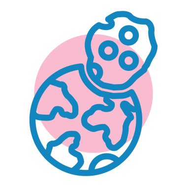 Toprak. Web simgesi basit illüstrasyon