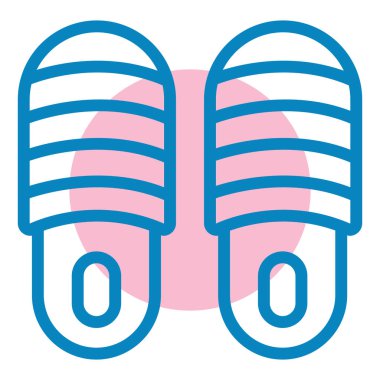 Terlik simgesinin vektör illüstrasyonu