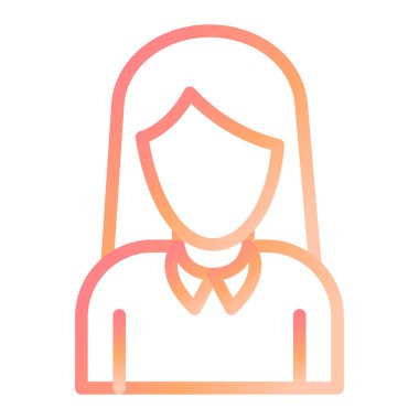 Sekreter. Web simgesi basit illüstrasyon 