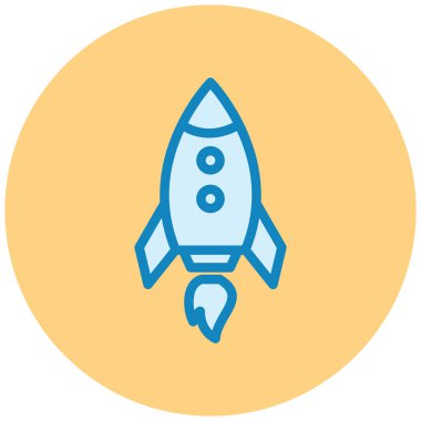 Fırlat. Web simgesi basit tasarım