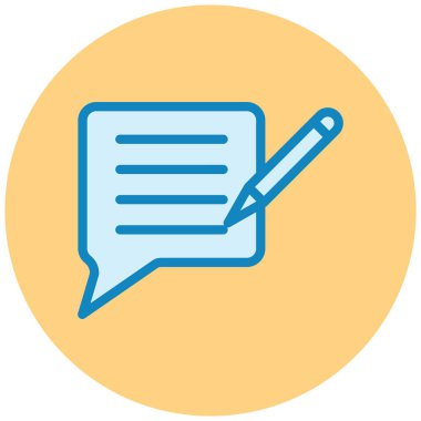 Konuş. Web simgesi basit illüstrasyon