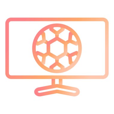 Futbol Maçı modern ikon vektör illüstrasyonuName 