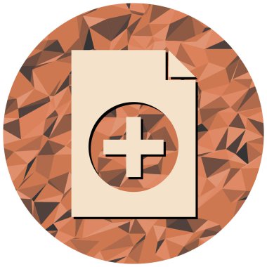 Kağıt kesiği simgesinin vektör illüstrasyonu