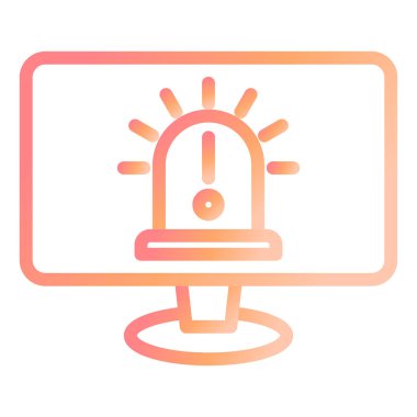 Alarm modern simge vektör çizimi 